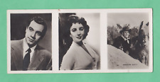 1950's  Elizabeth Taylor ,Randolph Scott  Cantaloup French  Film Card Panel Rare picture