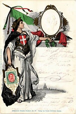 PC CPA ITALY, POLITIC PROPAGANDA, Vintage EMBOSSED Postcard (b17790) picture