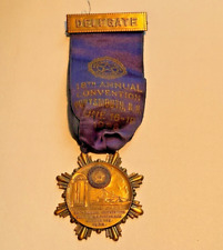 Vintage American Legion 18th Annual Convention Portsmouth, NH Medal Ribbon 1938 picture