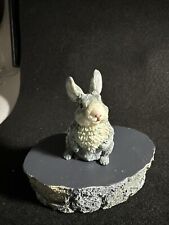 Pier 1 Imports Gray Rabbit Resin Easter Bunny Figurine  picture