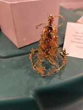 Danbury Mint Gold Christmas Ornaments various Years picture