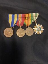 4 Vintage Military Medals National Defense/ Navy  Forces picture