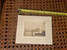 Antique 19th Century Unknown Naval Photo With Soldiers  picture