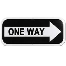 One Way Sign With Right or Left Arrow 14 x 6 inch 40 Mil Aluminum Right Arrow picture