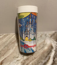 VTG Walt Disney World Therma-Serv 6” Tall Plastic Cup Made In USA picture