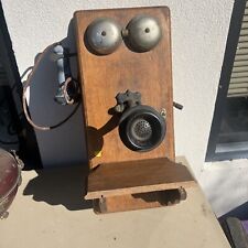 Antique Telephone Hand Crank Wall Box Oak Northern Electric Company 1906 picture