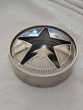 Marlboro Unlimited Texas Lone Star Brushed Stainless Steel Ashtray w/Lid NIB picture