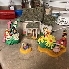 Department 56 Wizard Of Oz Dorothy's House In Munchkinland 4 Piece Set HTF EXC+ picture