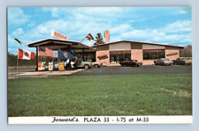 1970'S. FORWARD'S PLAZA 33, SHELL STATION. ALGER, MICHIGAN. POSTCARD CK28 picture