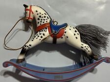Vintage Hallmark Christmas Ornament 1984 Rocking Horse picture