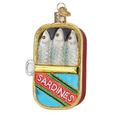 Old World Christmas SARDINES (32630) Glass Ornament w/ OWC Box picture