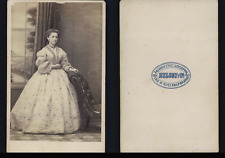Helsby, Valparaiso, Portrait of Women Vintage Albumen Print CDV. picture