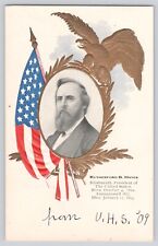 Postcard United States President James Garfield Patriotic Eagle Flag Antique picture