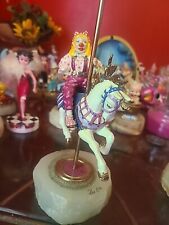 Ron Lee Signed Peaches Riding Carousel Horse L-224 RARE Limted ONYX 24K Gold 285 picture