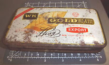 vintage WK Gold Blatt EMPTY tobacco tin, Germany,  great graphics & colors picture