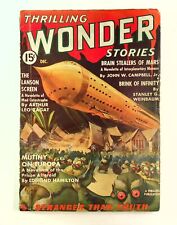Thrilling Wonder Stories Pulp Dec 1936 Vol. 8 #3 GD picture
