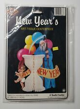 NOS Vintage 1987 Beistle New Year’s art Tissue Centerpiece Old Young #22883  picture