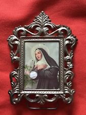Ancient relic of Saint Rita ex indumentis from the clothes 1960th Rome Italy picture