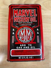 Vintage 1 Quart Marvel Mystery Oil Can FULL picture