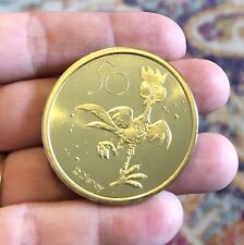 Hei Hei (Moana) Walt Disney World 50th Anniversary Gold Metal Medallion Coin picture