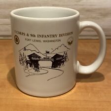 Vintage Army I Corps 9 th Infantry Fort Lewis Washington Mug Cup picture