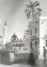 WWII B&W Photo German Panzer in Tunisia  WW2 World War Two Wehrmacht  / 4094 picture