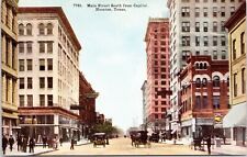 C.1910s Houston TX Main Street South From Capitol Unused Texas Postcard A226 picture