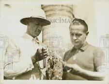 1935 Press Photo James Ryan and Arthur J. Farrell at Cristobal Canal Zone picture