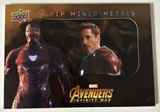 2018 Upper Deck Marvel Avengers Infinity War Strip Mined Metals Iron Man 0kg8 picture
