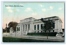 c1910 Entrance to State Library Hartford Connecticut CT Unposted Postcard picture