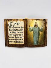 Serenity Prayer On Faux Book Gold Vintage Decor picture