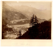 Switzerland, St. Moritz, Vintage Print Overview, Albumin Print 24x27.5  picture