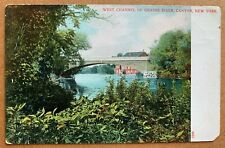 Postcard Canton NY - West Channel of Grasse River Bridge picture