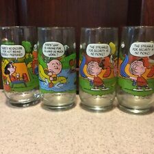 McDonald’s Camp Snoopy Collection Peanuts Drinking Glasses (4) picture