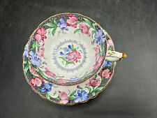 PARAGON SWEET PEA CUP AND SAUCER HM THE QUEEN picture