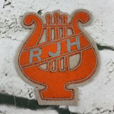 Varsity Band Patch RJH Orange Vintage Rare picture