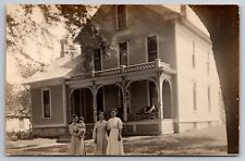 Beautiful House Residence Neoga Illinois IL c1910 Real Photo RPPC picture