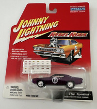 JOHNNY LIGHTNING - 1972 PLYMOUTH ROAD RUNNER DIECAST Purple 1/64 the spoiler picture