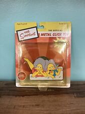 VTG The Simpsons Patty & Selma Smoking  Movable Metal Click Tin Toy 2002 NEW   picture