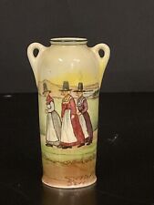 Vintage Royal Doulton Welsh Women Series Miniature Vase - Excellent Condition picture