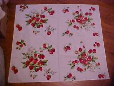 VTG Tablecloth with Red Strawberries picture