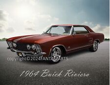 1964 Buick Riviera Muscle Car Premium Glossy Photo Print 8.5