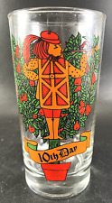 Brockway The 12 Days Of Christmas Drinking Glassware 10th Day Replacement Glass picture