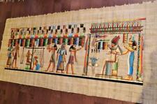 XXXL Huge Signed Handmade Papyrus Egyptian Judgment Day Painting..71