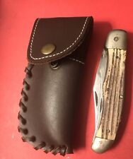 VINTAGE  1930s - 40s HUNTING Skinning KNIFE AND SHEATH picture