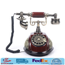 Old Fashioned Telephone Rotary Dial Phone Vintage Handset Antique European Style picture