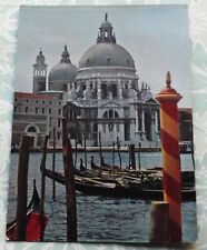 Vintage 1950 Gorgeous Photo Postcard VENICE Italy THE GRAND CANAL at BASILICA  picture