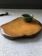 old chinese red silk inkstone 红丝砚 tea cup base 031002 picture