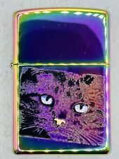 Vintage 2005 Cat Face Spectrum Zippo Lighter NEW picture
