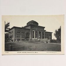 Court House Of Marquette MI - Unposted - Vintage Michigan Postcard picture
